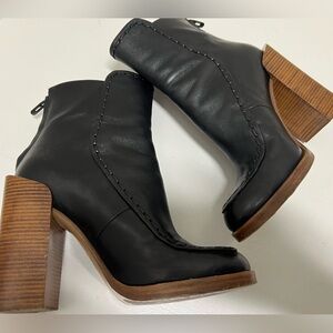 3.1 Phillip Lim Jasper Saddle-Stitch Leather Black Bootie